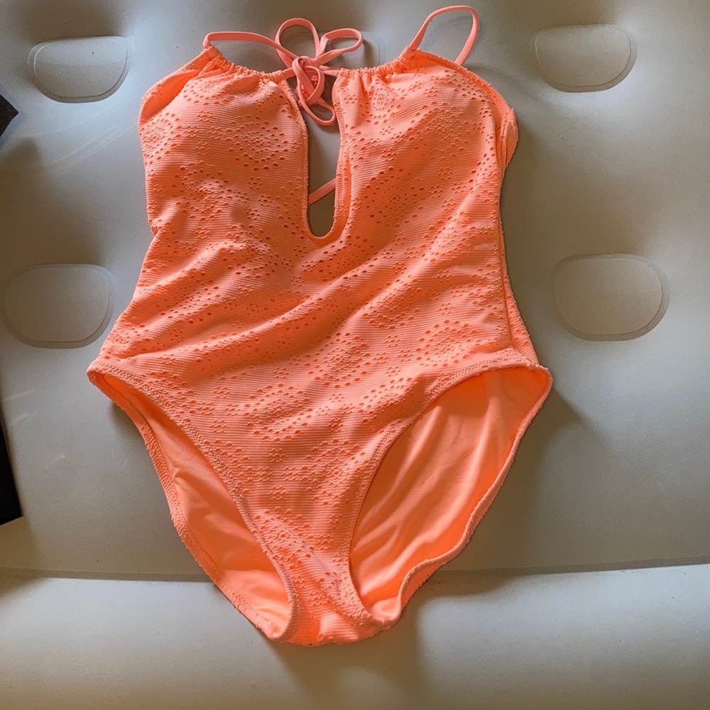 Coral bathing suit aerie